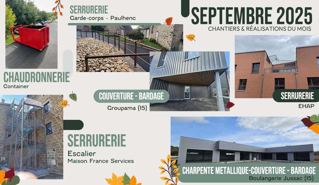chantier du mois de septembre